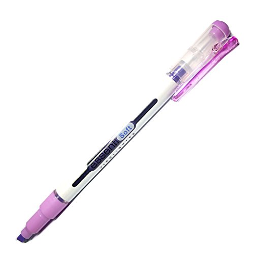 Monami Essenti Soft Pastel Color Highlighter Pen Marker - Pastel Purple- 12 Colors (Pack Of 12 Pens) #TOP1