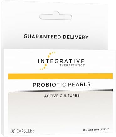 Integrative Therapeutics Probiotic Pearls – Digestive Health & Gut Health Supplement* – Lactobacillus Acidophilus & Bifidobacterium – Daily Digestive Supplement for Men & Women* – 30 Capsules
