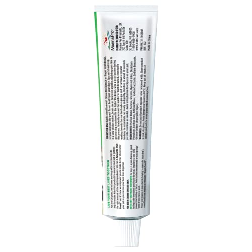 Image of Nutri-Vet Enzymatic Dog Toothpaste, Plaque Remover for Teeth, Dog Breath Freshener, Tooth Whitening, Puppy Essentials, Made in The USA, Non-Foaming Chicken Flavor, 2.5 oz (Pack of 2)