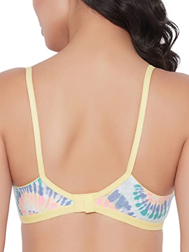 Image of Clovia Women's Cotton Non-Padded Non-Wired Heart Print Full Figure Bra