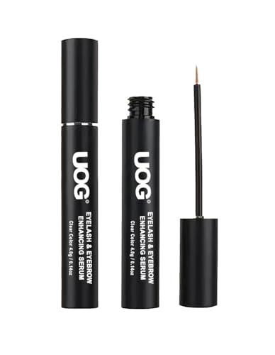 UOG Eyelash Enhancing Serum Complex. Advanced Eyelash Conditioner. Allergy Free. Longer, Stronger. Cruelty-Free. Thicker & more Defined-looking lashes. Any Skin Types, 6-month Supply (4mL)