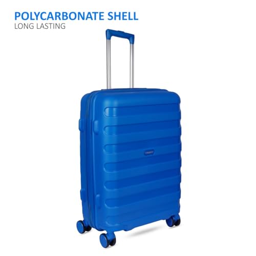 Image of Priority Trolley Bag for Travel | 28 Inch Polycarbonate Hardsided Check-in Suitcase /Luggage Bag (71 cm | Large | Royal Blue)