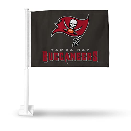 Drapeau voiture Tampa Bay Buccaneers double face fixation vitre sans trace - 2