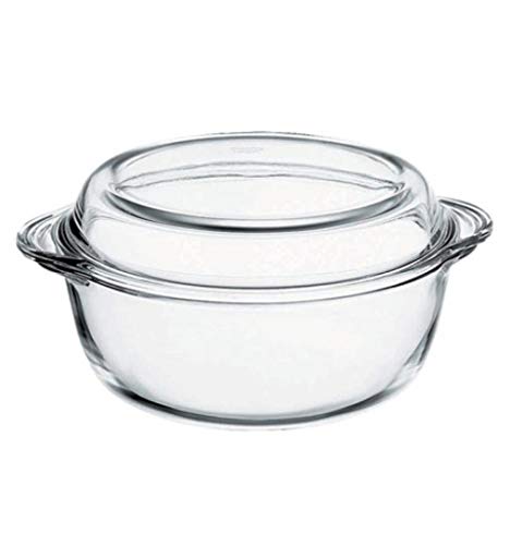 Cacerola Con Tapa Vidrio de Borosilicato Transparente