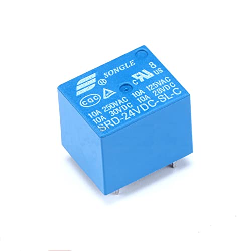 Relais de puissance 24V 10A SRD-24VDC-SL-C de haute précision mécanique pour PCB x30