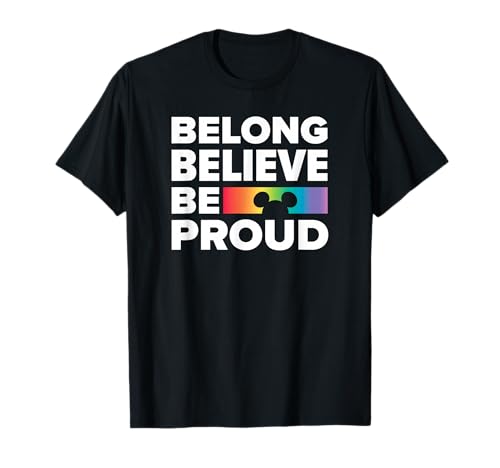 T-shirt Disney Mickey Pride vêtement inclusif manches courtes col rond