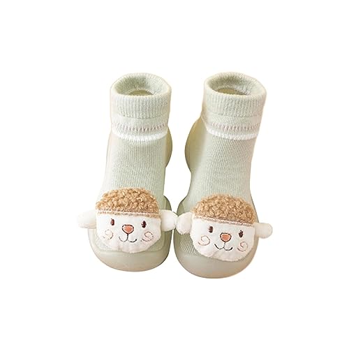 Infant Boys Girls Animal Cartoon Socks Shoes Toddler Fleece WarmThe Floor Socks Non Slip Size 2 Baby Shoes Girls