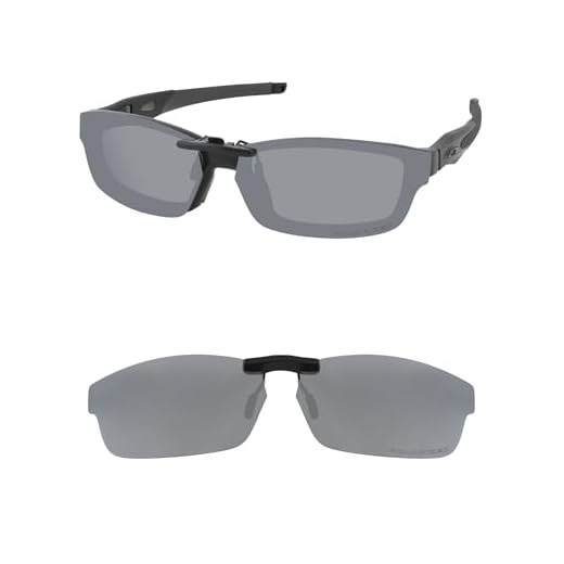 HILEEN Óculos de sol polarizados com clipe para Oakley Crosslink OX8027 53-17 para homens e mulheres proteção UV - prata