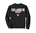 Erlangen Germany Map Flag Vintage Travel Design Sweatshirt