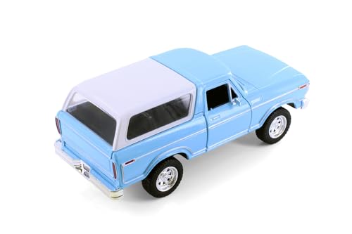 Modelo Diecast 1978 Bronco Hard Top SUV Azul 1:24 miniatura 5