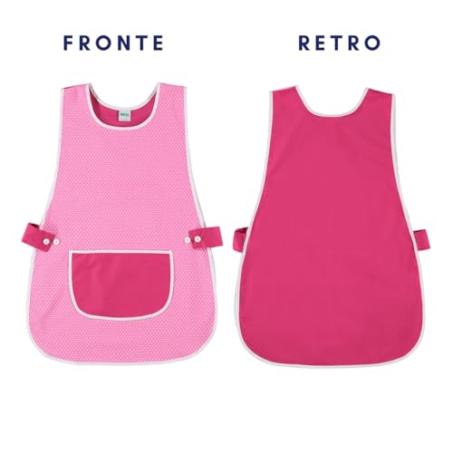 Siry Work Kasacca Damen Art. DALIA 35% Baumwolle 65% Polyester Made in Italy, Pink Einheitsgröße