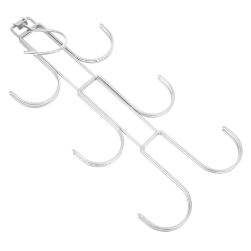 ULTECHNOVO Perchero para bolsos de armario de acero inoxidable organizador para bolsos porta bufandas y cinturones solución compacta para estantes armario
