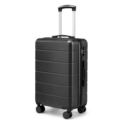 YOETEY Checked Luggage with Hardshell Design