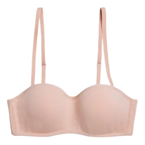 YSABEL MORA - Sujetador Bandeau Juvenil Nude, Sin Costuras, Comodidad Todo el Día, Ideal para Uso Diario, Soporte Suave, Diseño Invisible Bajo Ropa, Ajuste, Material Transpirable.