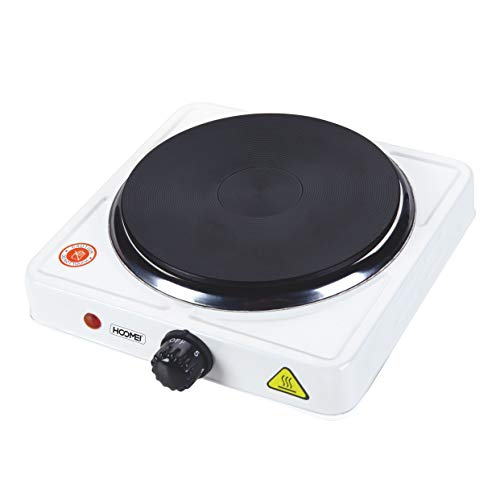 SIC Plaque de cuisson électrique portable à un feu, en fonte, température réglable, pour camping, voyage, cuisine extérieure (1 500 W)