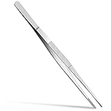 Stainless Steel Kitchen Food Tongs, Long Tweezers Grill Tongs for Cooking Kitchen Fine Tweezer Tongs...