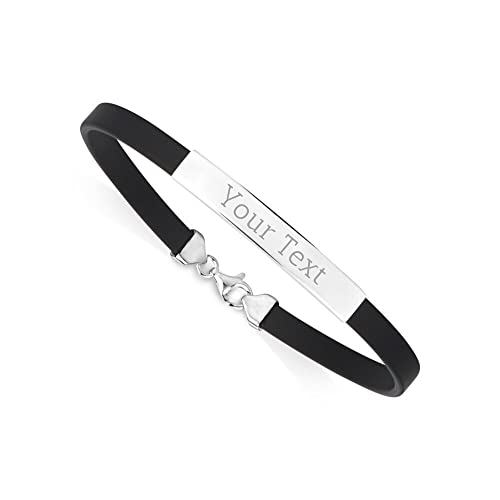 Pulsera de plata Massete Sterling Silver 925 para hombre miniatura 1