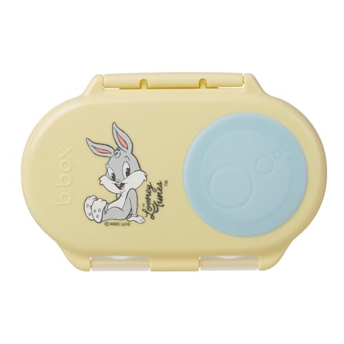 b.box Looney Tunes Snackbox, Snack Container for Kids, Toddler Snack Box Container, Reusable Small Bento Box for Lunch, School & Travel, Leak Proof...