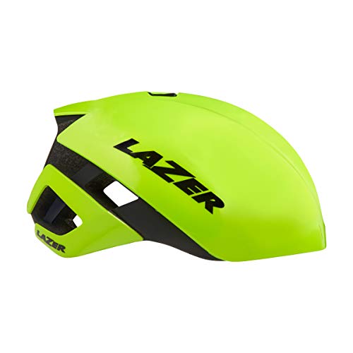 LAZER Aeroshell G1 Cycling Helmet, Flash Yellow, Large