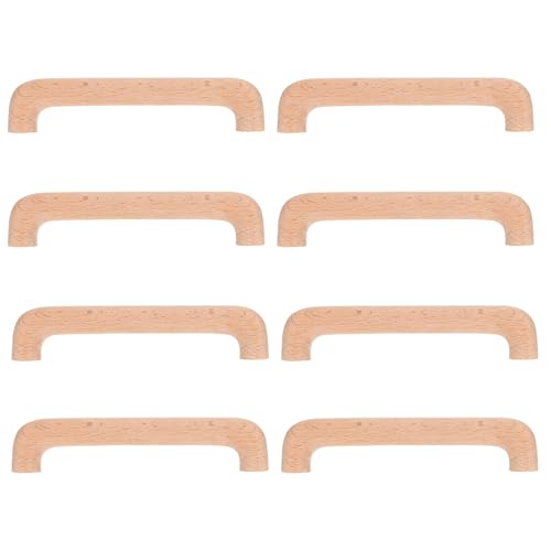 Gadpiparty Tiradores para Puertas de Cocina y Cajones 8 Piezas de Madera Montaje Estable y Estilo Vintage para Muebles y Gabinetes