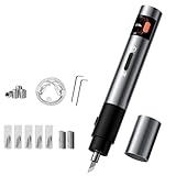 Cortador ultrasónico, cortador de mano de 40 KHz con cuchillas reemplazables y luz LED, 3 modos de corte para acrílico, madera, PVC, plástico, cuero