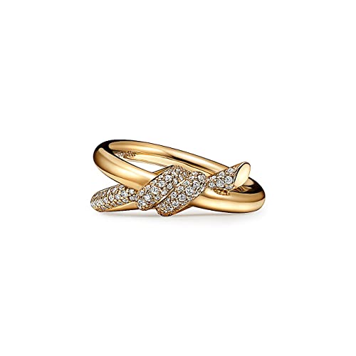 18K Gold Plated Double Row Ring White CZ Stone Also a Great Choice for Lovers Wedding for Women And Girls Ring Size 4 To 13