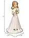 Enesco Growing Up Girls Brunette Holding Age 9 Figurine, 5 Inch, Multicolor