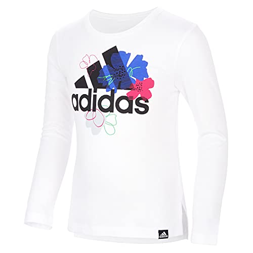 adidas Girls' Long Sleeve Vent Graphic Tee