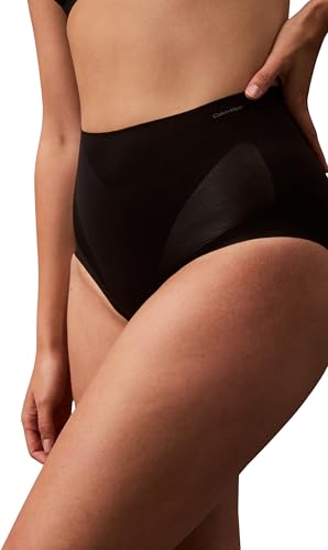 Calvin Klein Culotte Gainante Femme Brief Très Sculptante, Noir (Black), M