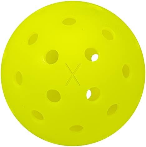Franklin Sports Outdoor- X-40 Pickleball Balls - USA Pickleball (USAPA) Approved - 3 Pack Outside Pickleballs - Optic Yellow - US Open Ball