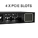 2U Micro ATX Compact Rackmount 3 x 3.5-inch HDD and 1 x 2.5-inch SSD, Chassis Support ATX PS2 PSU, USB