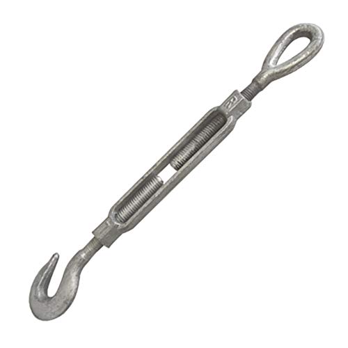 MH GLOBAL Tensor Gancho Ojo Polea Galvanizado Forjado en Caliente 1/4 pulg x 4 pulg miniatura 1
