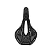 Siodło rowerowe Ultralight siodełko rowerowe Hollow Rower Siedzenie wyścigowe imitacja skóry Miękka wygodna poduszka Wygodny i stabilny (Color : Black)