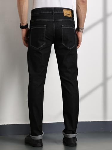 Image of Thomas Scott Men's | Solid | Brathable Fabric | Denim | Mid Rise | Casual Jeans for Men