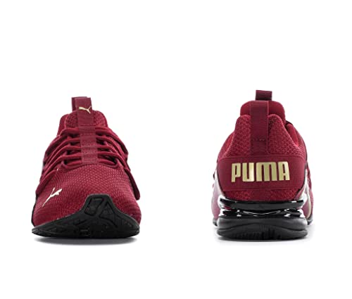 Image of Puma Women's Axelion Ultra All-Sport Athletic Shoe, Intense Red Puma Team Gold Puma Black, 7.5