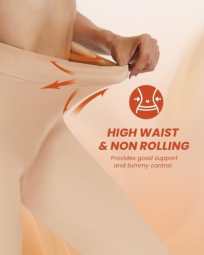 Image of NexiEpoch 2 Pairs Fleece Lined Tights Women - Pantyhose Sheer Black Thick Dress Thermal Warm Fake Leggings for Winter