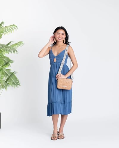 Anastasia Cork Small Crossbody Bag – Natural Vegan Purse, Adjustable Strap, Sustainable Handbag for Women2