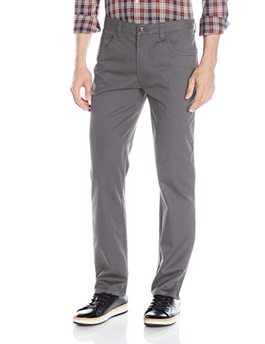 Van Heusen Men's Flex Slim Fit 5 Pocket Pant, Smoked Pearl, 42W x 30L