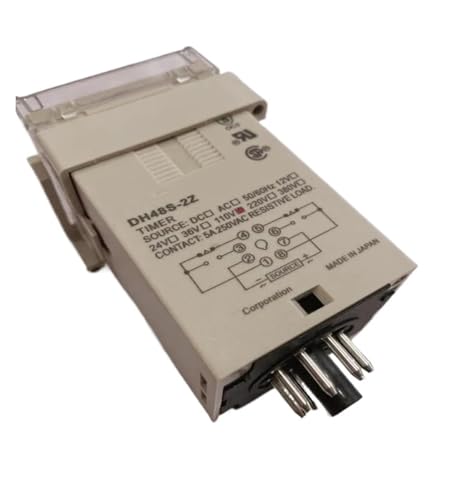 Relé de Tiempo DH48S DH48S-S con base de 8 pines y retardo programable CA 24V-220V 3