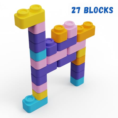 Image of Zephyr Learning Steps - Infant Blocks-3, Montesorri Toys for Babies, Early Development, Soft Building Blocks, Block Sets, Colors and Counting, Premium Blocks, Stack Toy, Toddler Block Toys