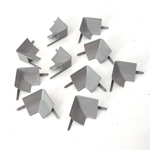Image of InstaTrim Inside Corners - 10 Gray 1 /2 inch Wide Trim Inside Corner Pieces - Trim for Inside Corners - Paintable | Ten paintable gray inside-corner caps finish internal joints on matching 1 /2 in InstaTrim flexible trim home installations.