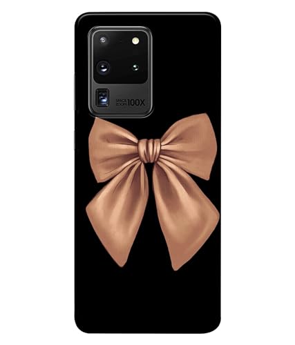 Image of Girly Pink Bow Printed Hard Back Case Cover Compatible for Samsung Galaxy S20 Ultra (Multicolor) - D1660