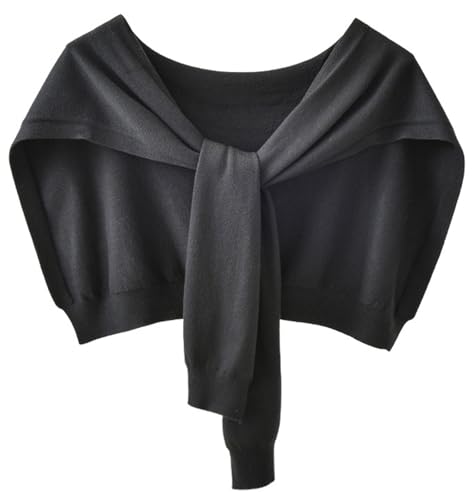 Women Knit Shawl Wrap Lightweight Solid Shoulder Cape Versatile Scarf Shrug Spring Summer Fall Cover Up