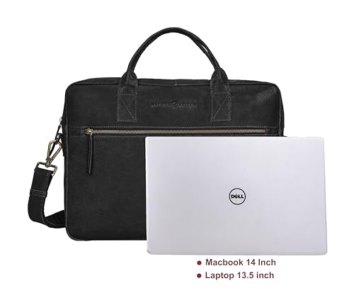 ANTONIO VALERIA Andy Washed Leather Laptop Messenger Bag for Men4