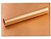 Amhii Copper BBQ Grill and Bake Mat Set of 2 - 100% Non Stick Gold Grill & Baking Mats - Reusable, Easy to Clean - Teflon Fiber Grill Roast Sheets for Gas, Charcoal, Electric Grill - 40 x 33 cm