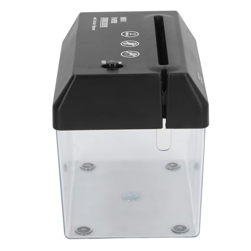 Mini Trituradora de Papel de Escritorio Eléctrica para Trituración de Facturas y Recibos de Alta Seguridad para Oficina, Cortador de Tiras USB Portátil para Trabajadores de Oficina