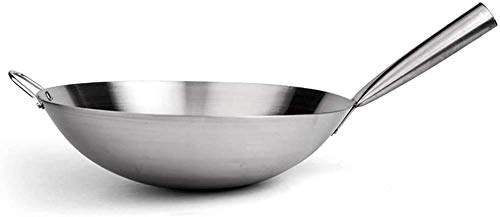 Wok con mango de acero inoxidable 43 cm miniatura 4