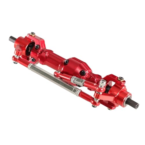 RC���[�V���O�p�[�c For WPL C14 C24 C34 C54 C74 B16 B36 For Fayee For JJRC 1/16 6�֋쓮 RC�J�[�A�N�Z�T���[ �������t�����g�~�h�����A�A�N�X���A�Z���u���p�[�c(Red,Front axle)