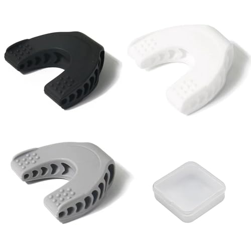 3 piezas de silicona ejercitador de mandíbula línea de mandíbula, entrenador de doble mentón, reducción del tono de la barbilla, entrenador facial, levantamiento de mejillas, herramienta facial