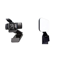 Logitech Litra Glow + C920s HD Pro Webcam Full HD 1080p - Schwarz